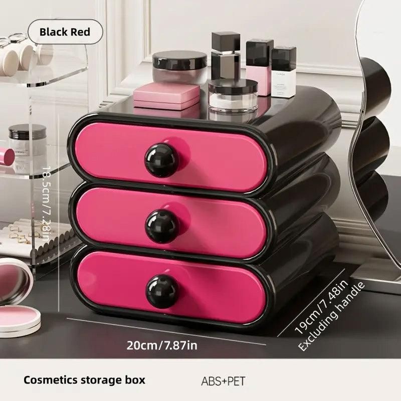 Drawer Cosmetic Organizer Desktop Storage Organizer for Makeup Desk Accessories - White โ image 4