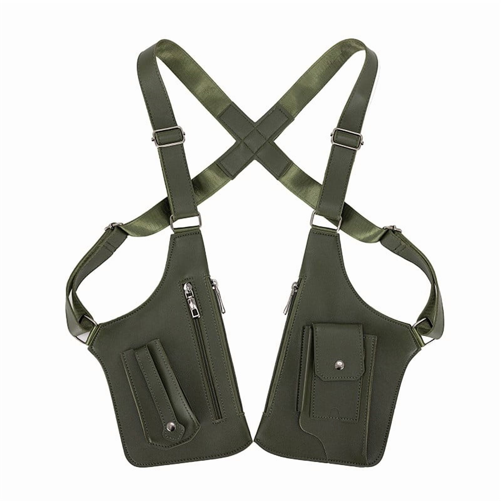 Double Shoulder Armpit Bag for Men and Women, Anti-Theft Underarm Shoulder Bag, Adjustable Shoulder Holster Bag, Pouch Wallet, Double Shoulder Bag, Anti Theft