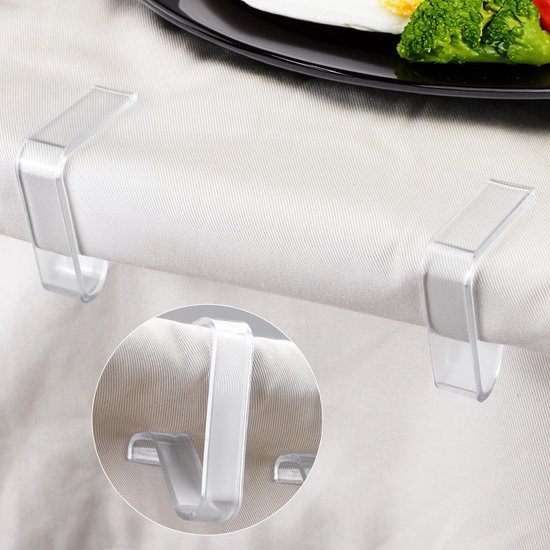 Tablecloth Clips - Pack of 24 - Transparent Tablecloth Clips - Windproof Tablecloth Clips - Suitable for Weddings and Parties — image 4