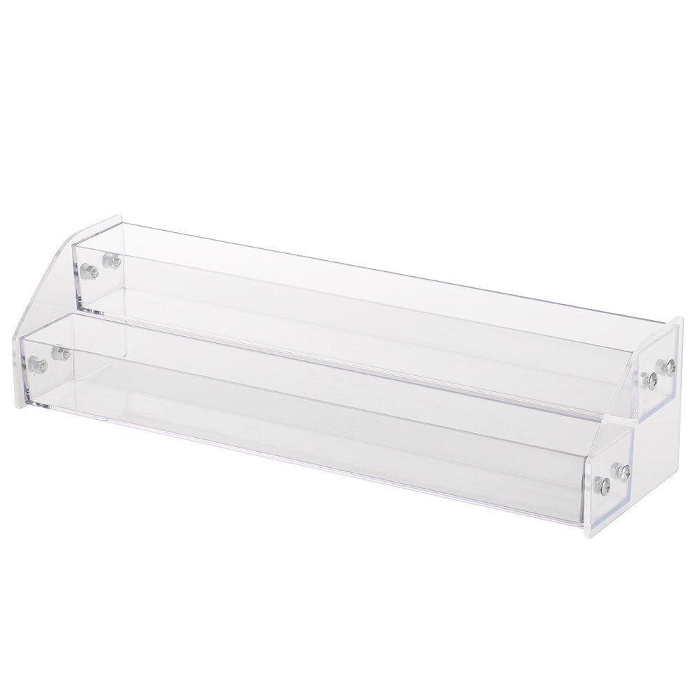 2 Layers Nail Polish Organizer, Transparent, High-grade Quality, Tabletop Mount, Ideal for Cosmetics