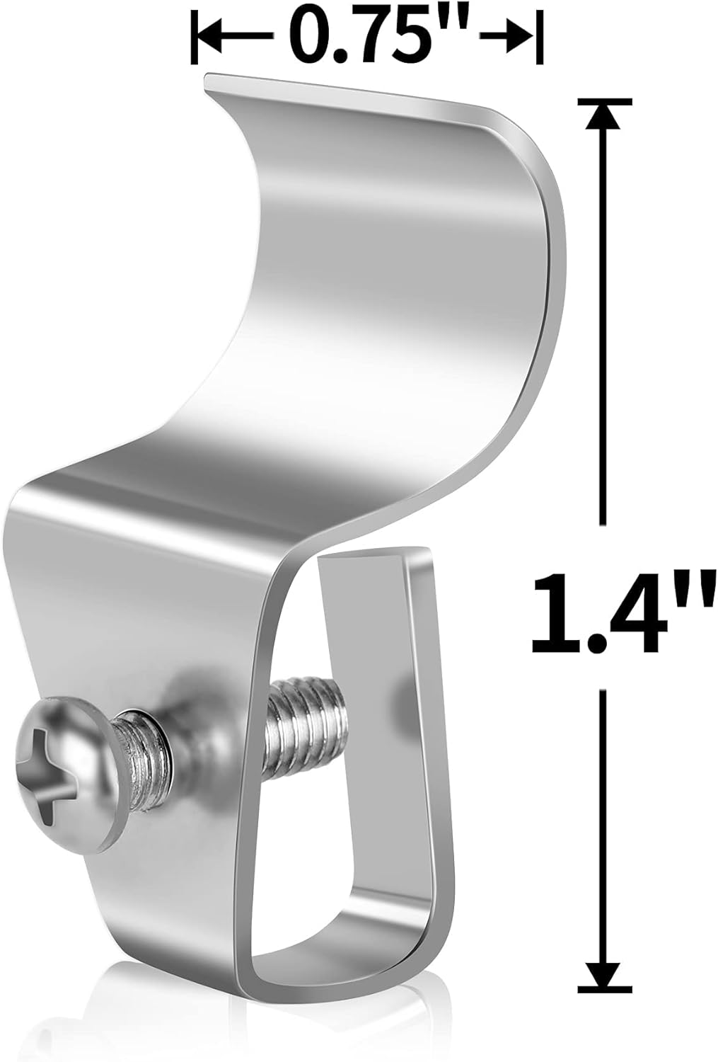 Vinyl Siding Clips,20-Pack No-Hole Outdoor Camera Mount,Vinyl Siding Hanger for Blink, Arlo, Ring, No-Damage, No Drilling, Weatherproof-304 Stainless Steel — image 4