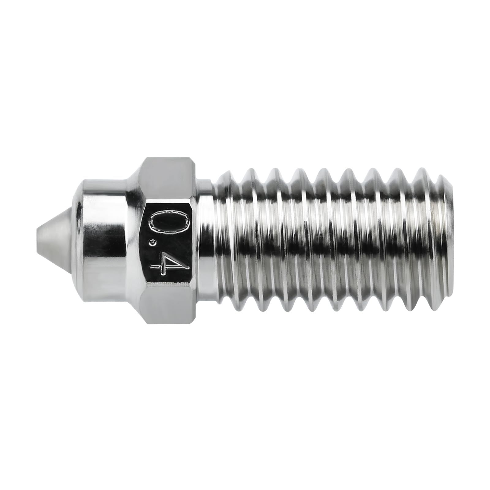 Upgrade Bimetal Nozzle 0.4mm High Flow High Temperature Plated Copper Hardened Steel Bimetallic Nozzle Compatible (Nozzle 0.4) — image 3