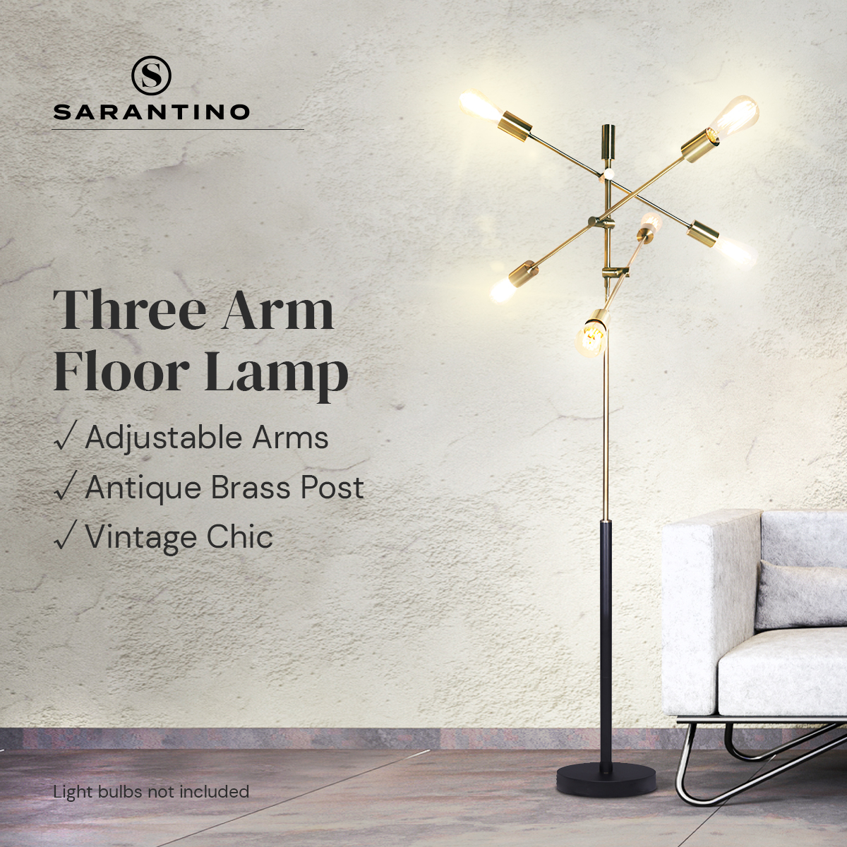 Sarantino 6-Light Metal Sputnik Floor Lamp — image 4