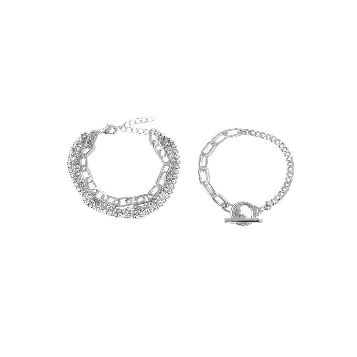 Twist Chain Bracelets Women 2pcs Set Fashion Mix and Match Jewelry Gift — image 2