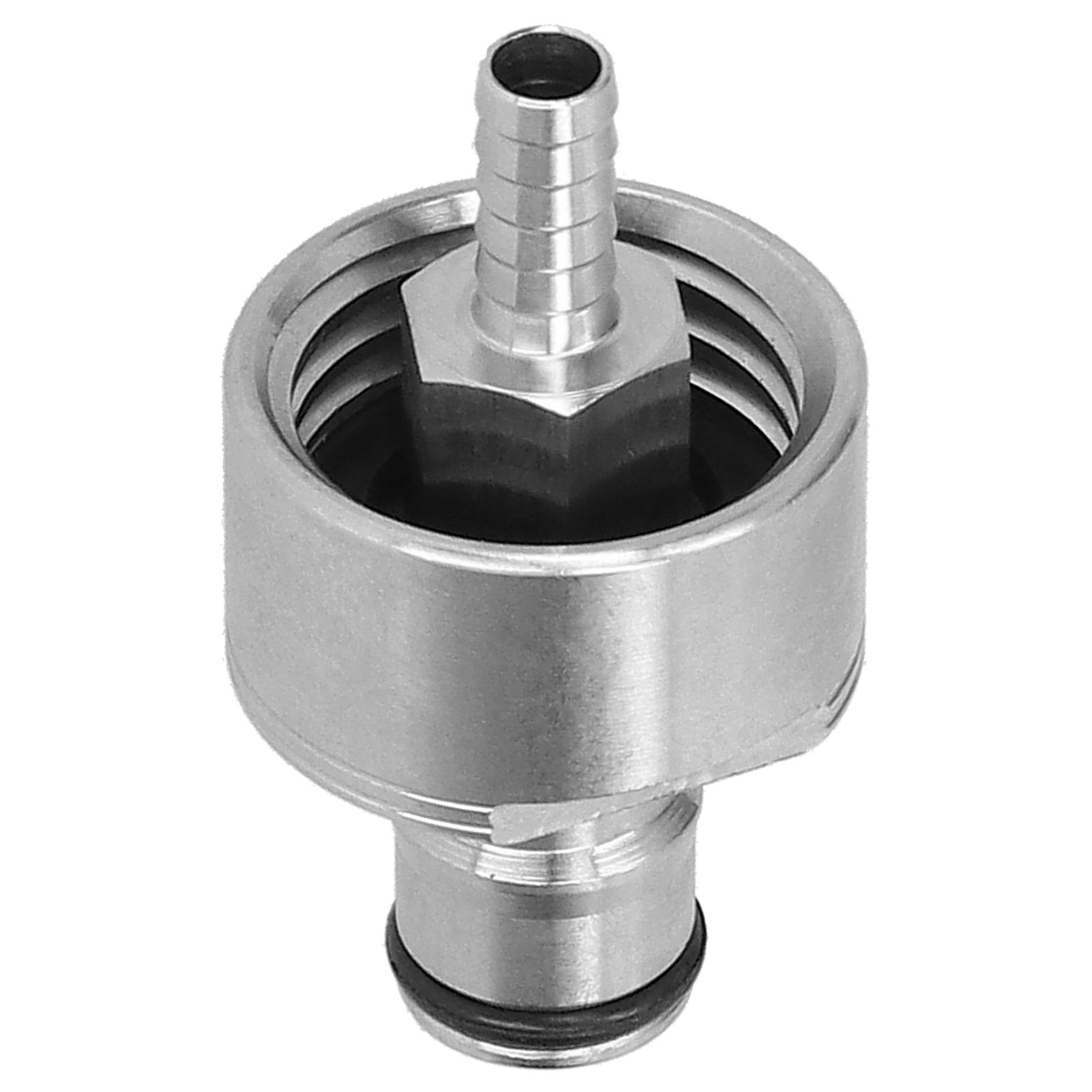 Stainless Steel Carbonation Cap with 5/16in Barb Ball Lock Type Fit Soft PET Bottle Beer Making — image 6