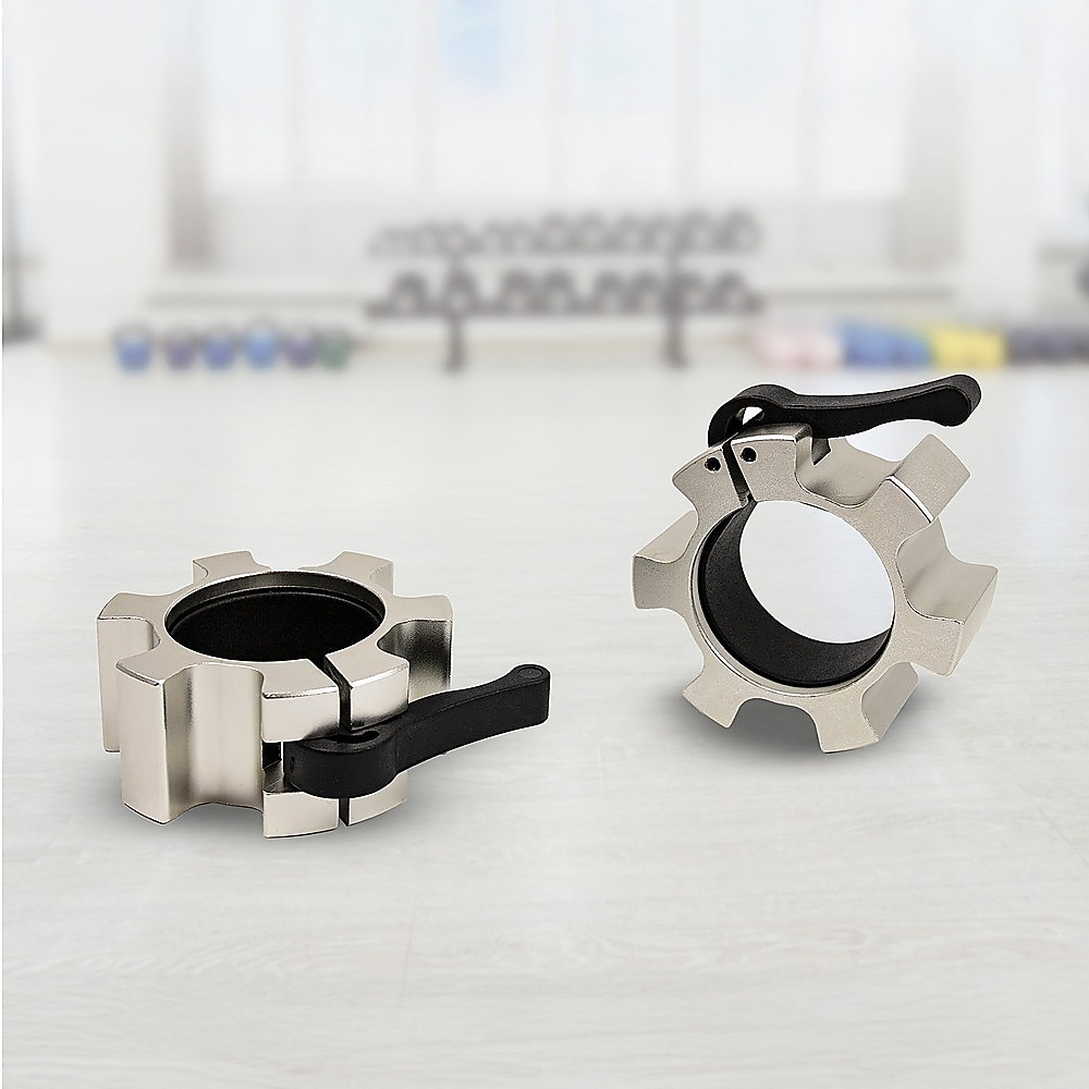 Aluminium Olympic Lock Collars Pair Barbell Clamps Clips Quick — image 6