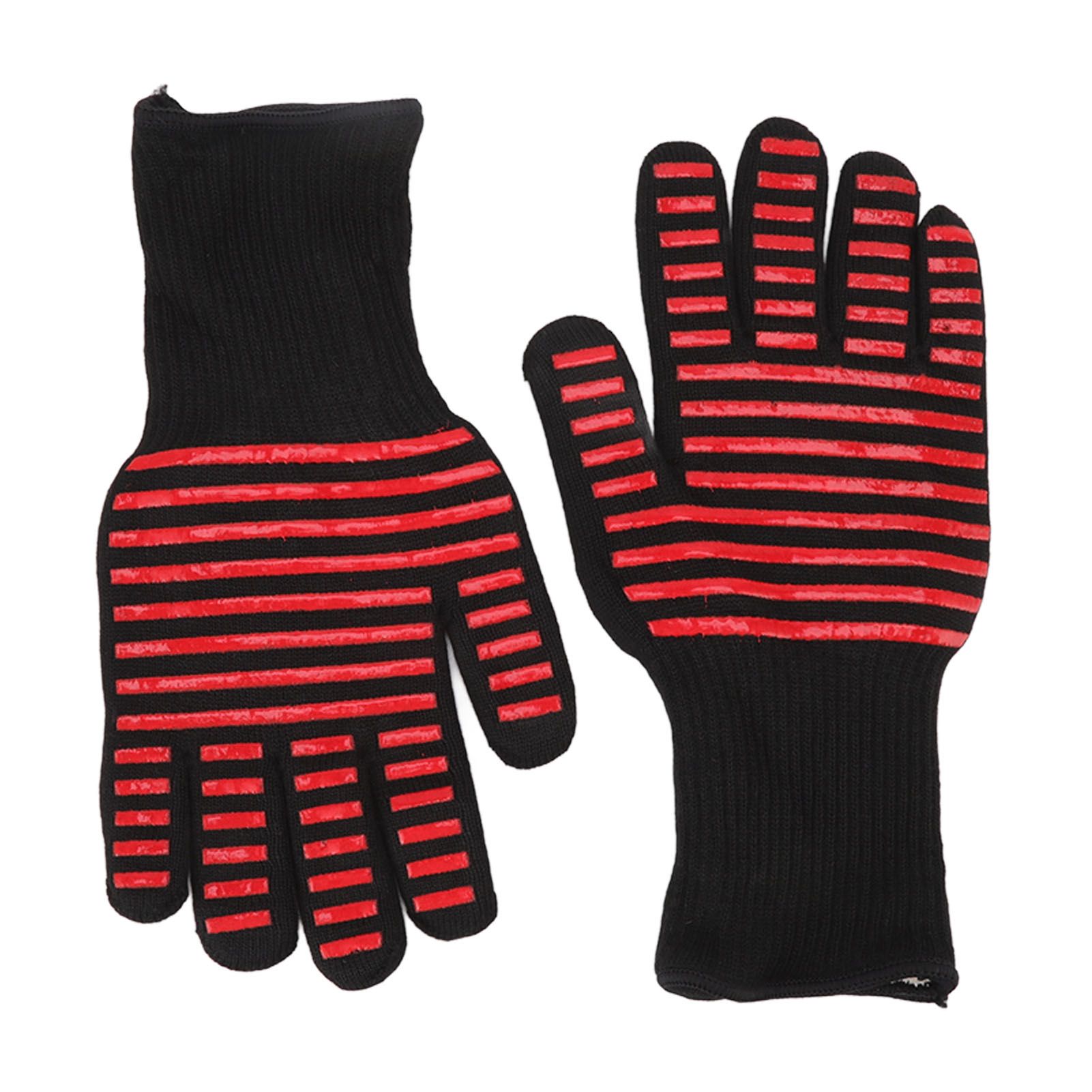 2PCS BBQ Fire Gloves Flame Retardant High Temperature Resistant Microwave Oven Gloves for Industrial — image 5