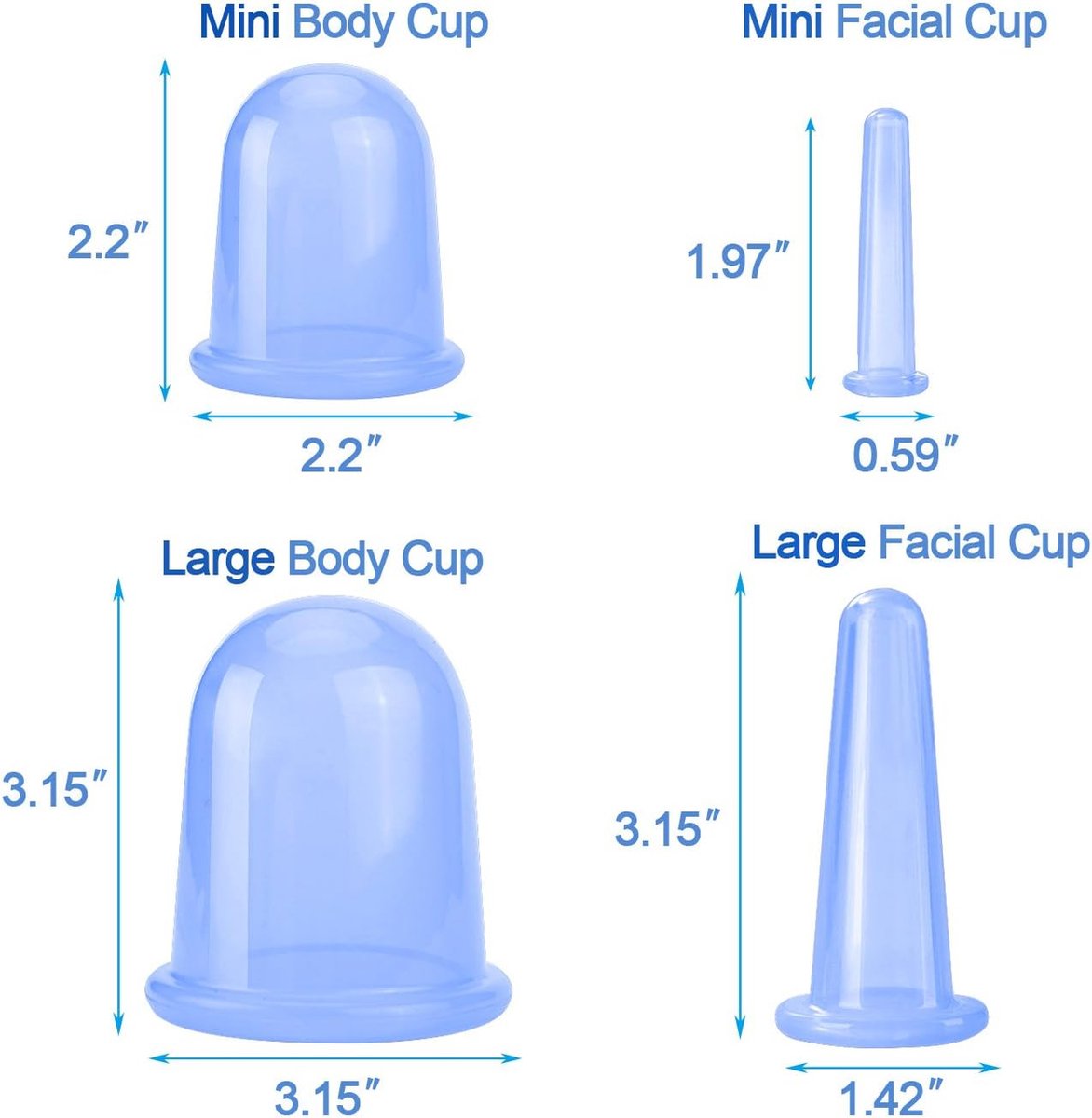 Cellulite Cups - Cupping For Cellulite - Premium Quality Cupping Set (7-Piece) - Cupping Cups - Full Body - Cupping Cups Massage - For Face, Arms And Legs — image 5