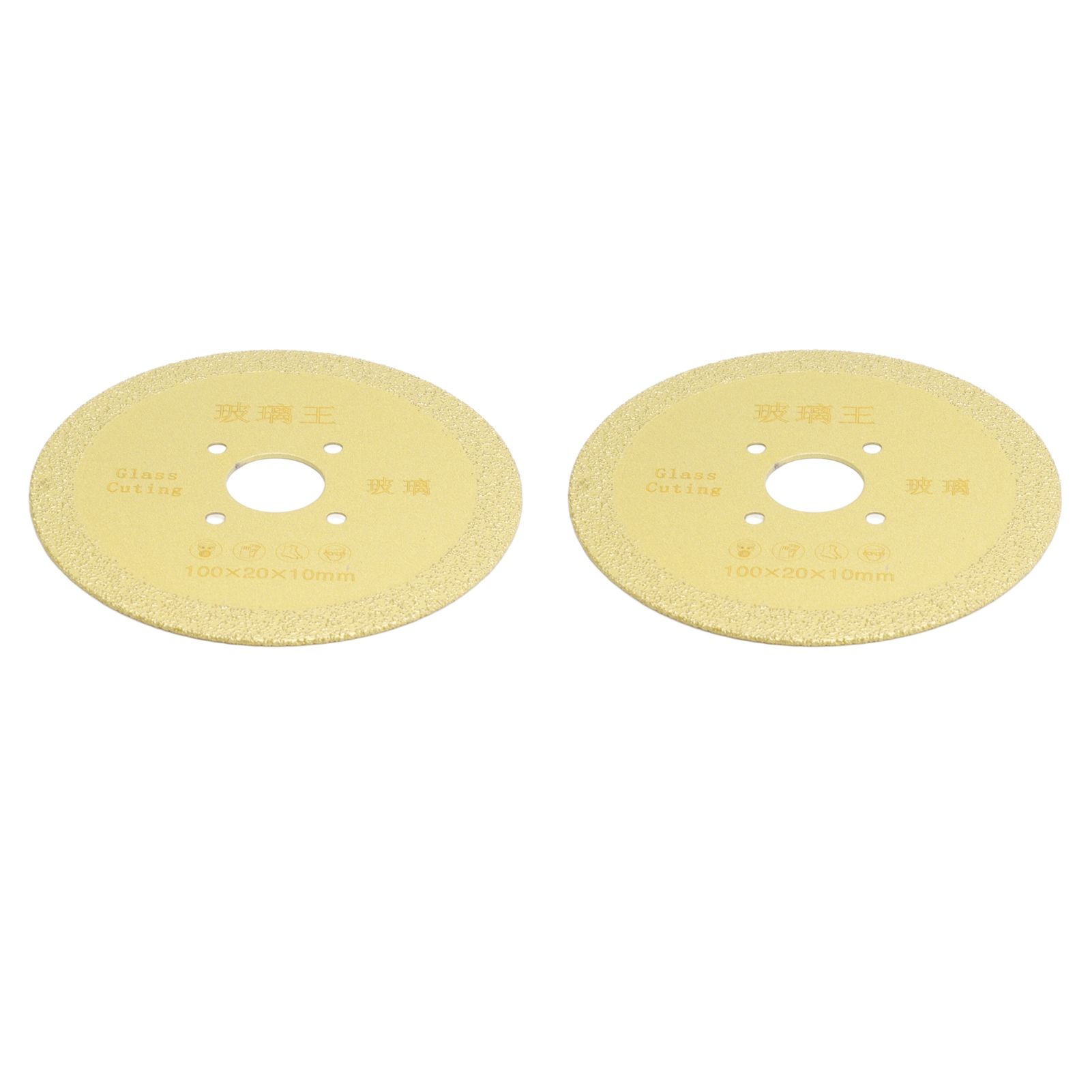 2Pcs Cutting Saw Blade 100mm Diamond Ceramic Saw Blade Porcelain Cutting Blade for Angle Grinder Cutting Machine 100x10mm / 3.9x0.4in — image 3