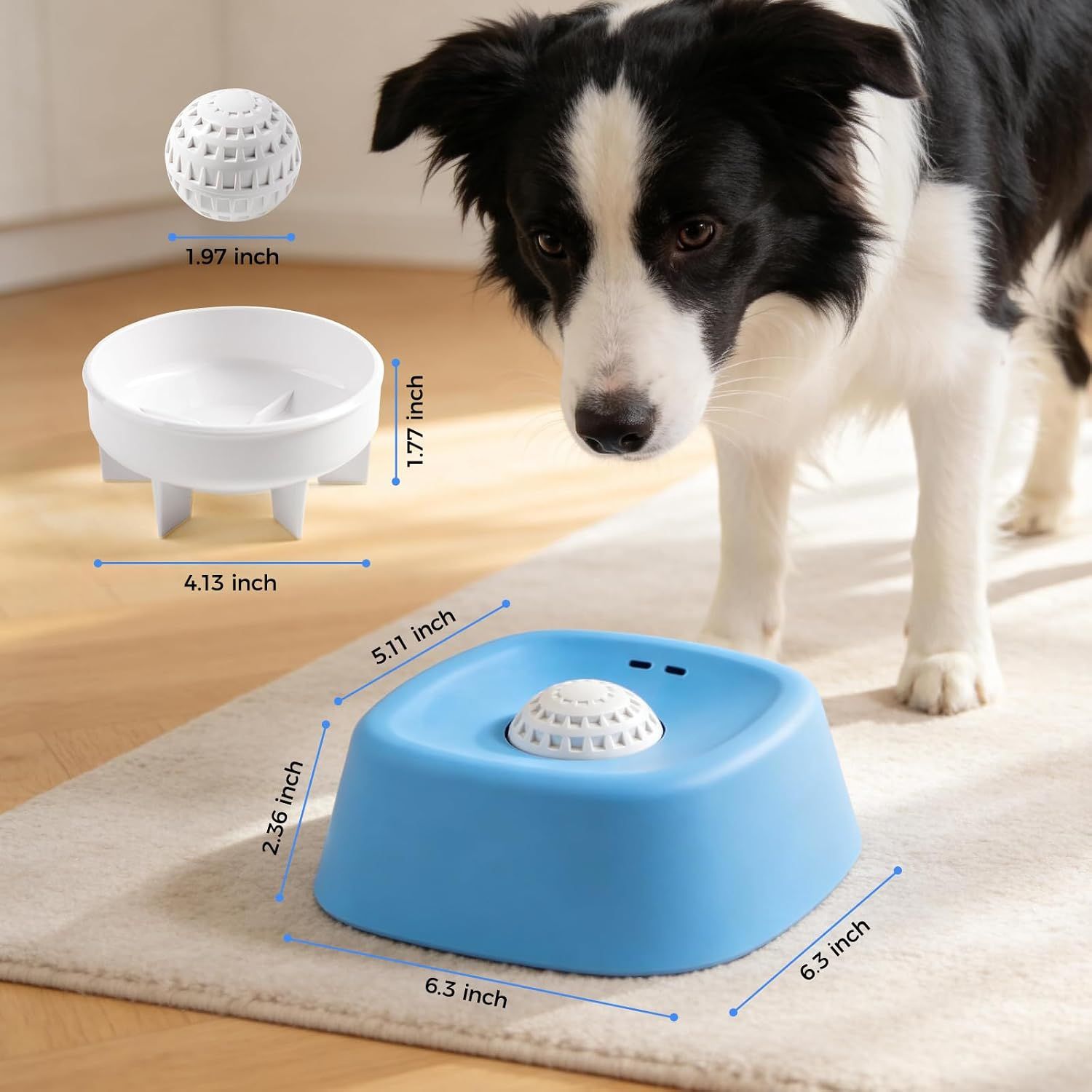 Pet Slow Feeder Lick Bowl with Rolling Ball for Yogurt and Broth — image 6