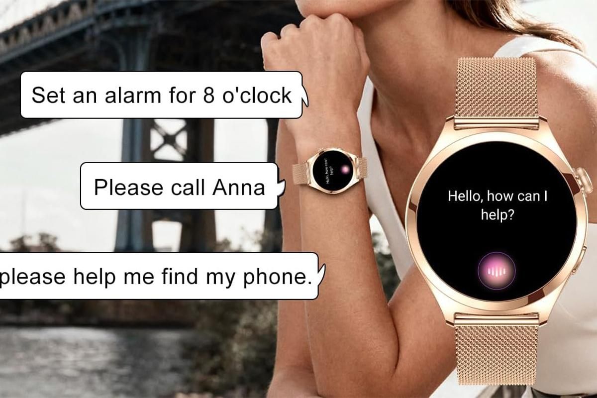 Smart Watch for Women Waterproof Smartwatch 100+ Sports Fitness Tracker-Gold — image 2