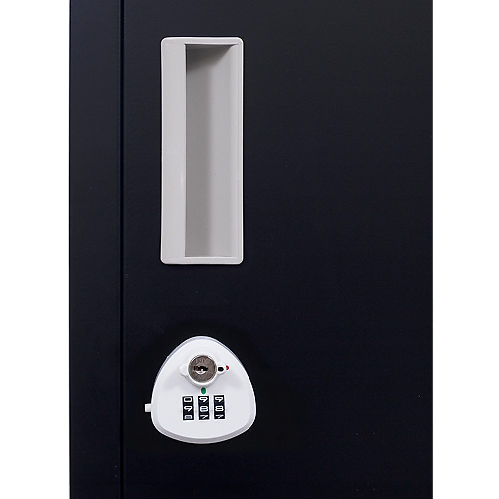 2-Door Vertical Locker for Office Gym Shed School Home Storage — image 4