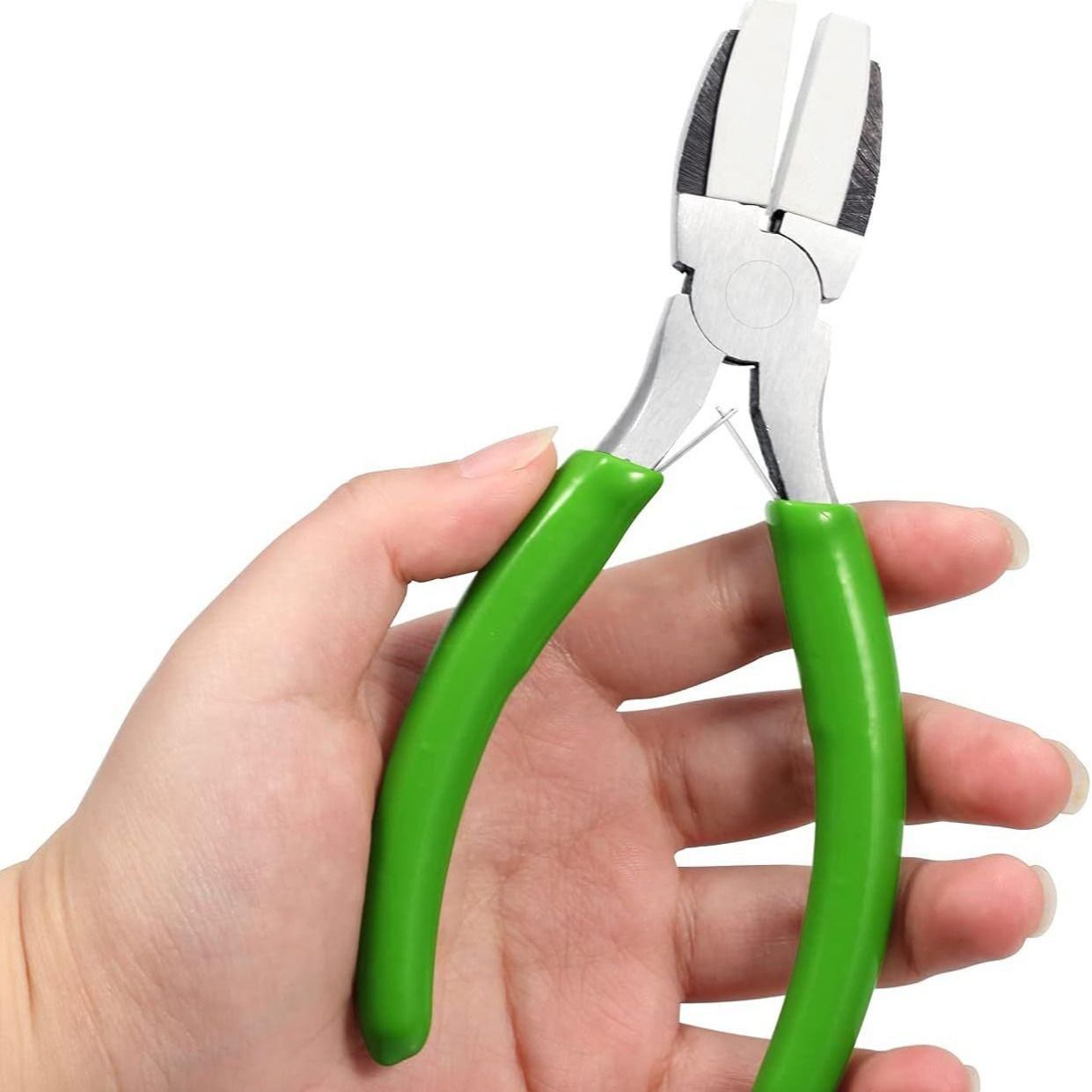 Double Nylon Jaw Pliers 5 Inches with Extra Nylon Jaws Wire Straightener Pliers with Double Leaf Spring Jewelry Making Tool for — image 3