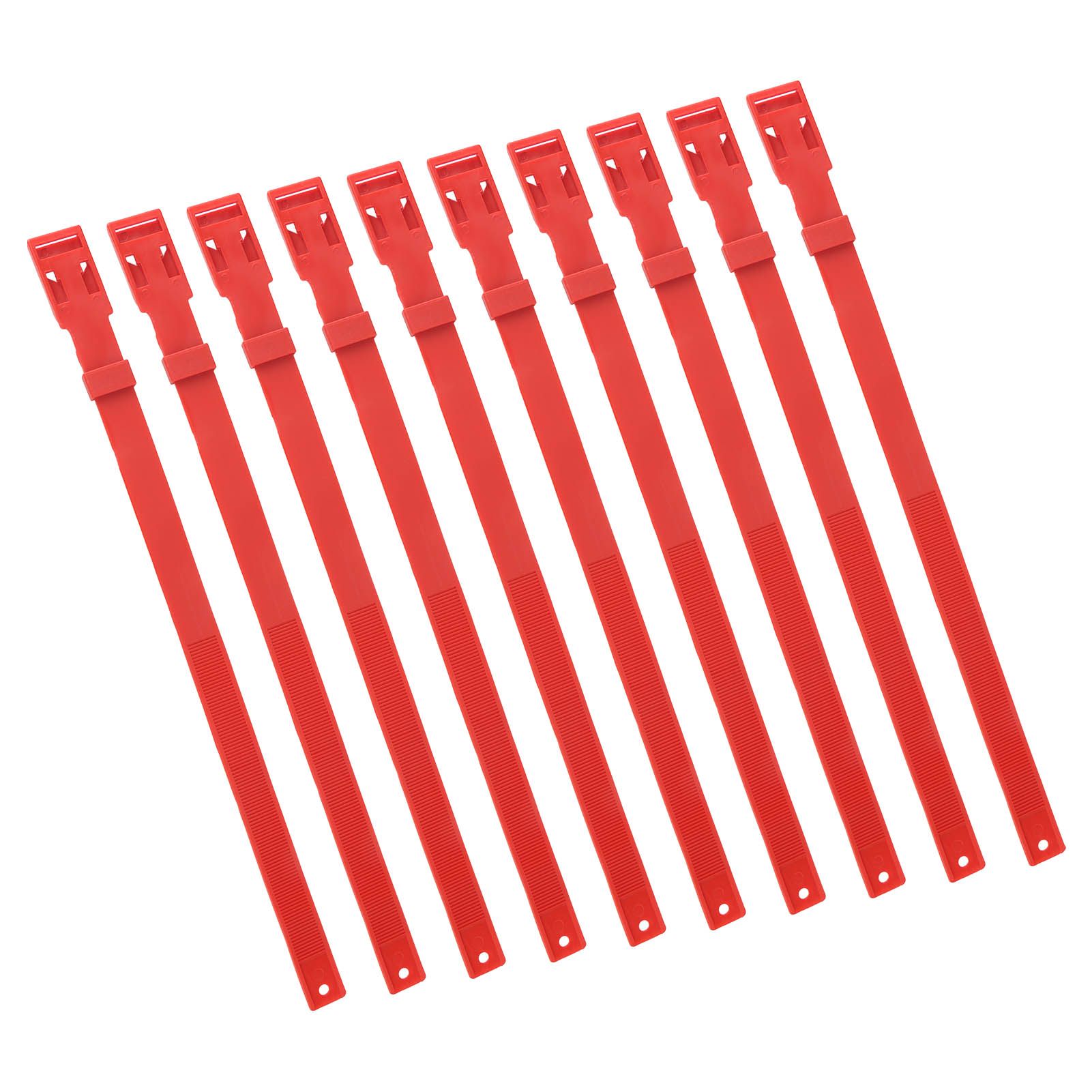 10PCS Goat Collar PU 23 Inch Adjustable Livestock Collar for Farm Animal Cow Horse Sheep Red β image 6