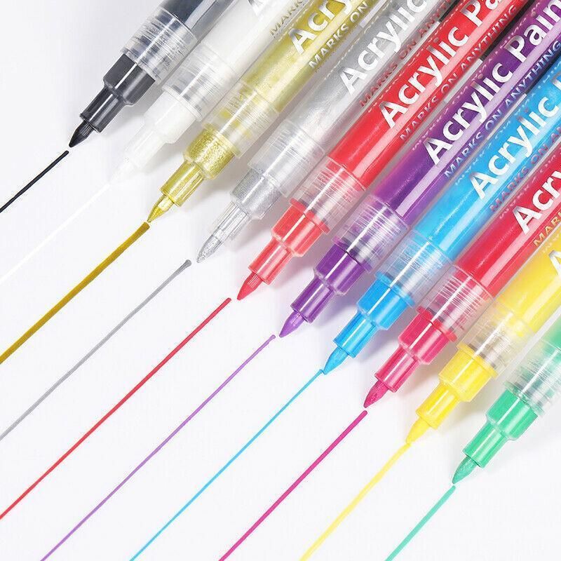 Marker pens are suitable for detailed drawing, writing and marking - Green โ image 6