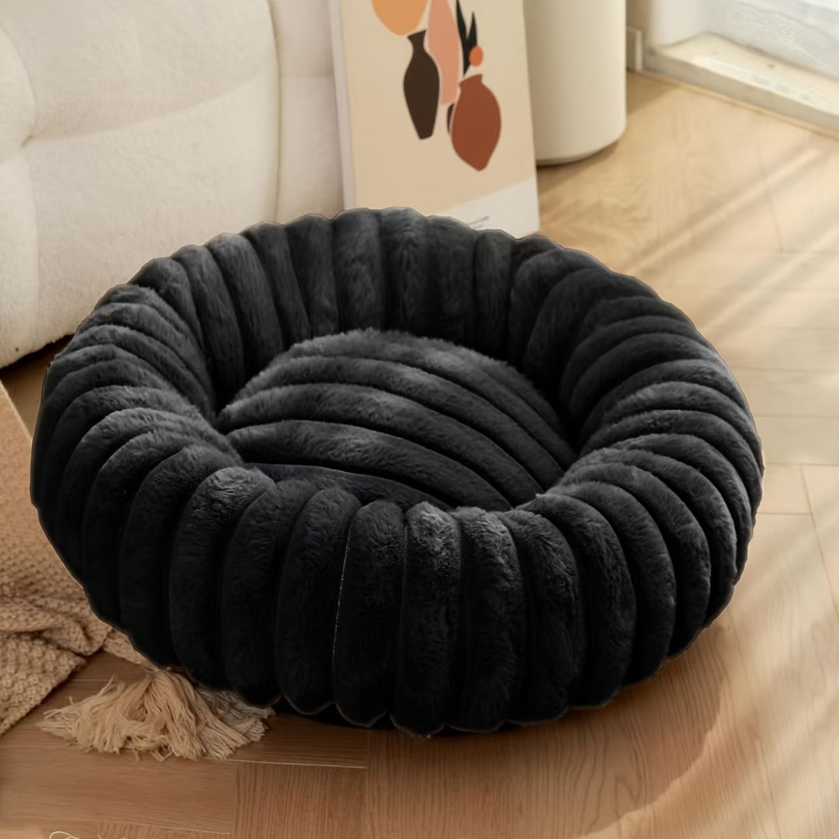 Pet Bed Dog Bed Cat Bed Small Dog Bed Medium Dog Bed Plush Pet Bed All-Season - Pink - Size 40-20-15 — image 5
