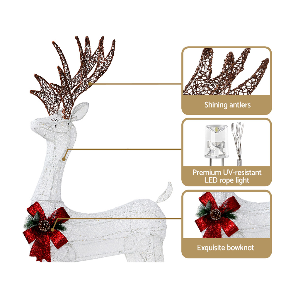 Jingle Jollys Christmas Lights 150cm Reindeer 100 LED Decorations โ image 5