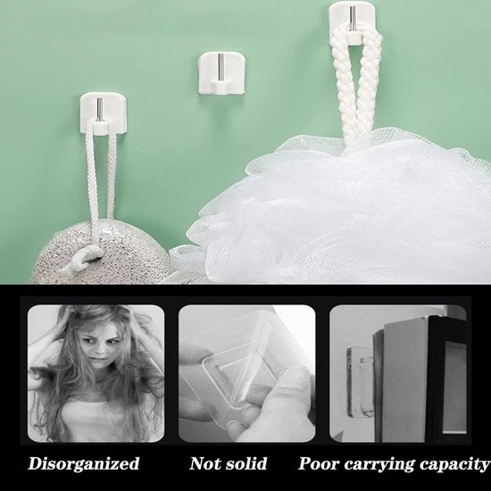 Self-adhesive key hooks - 10 pieces โ image 4