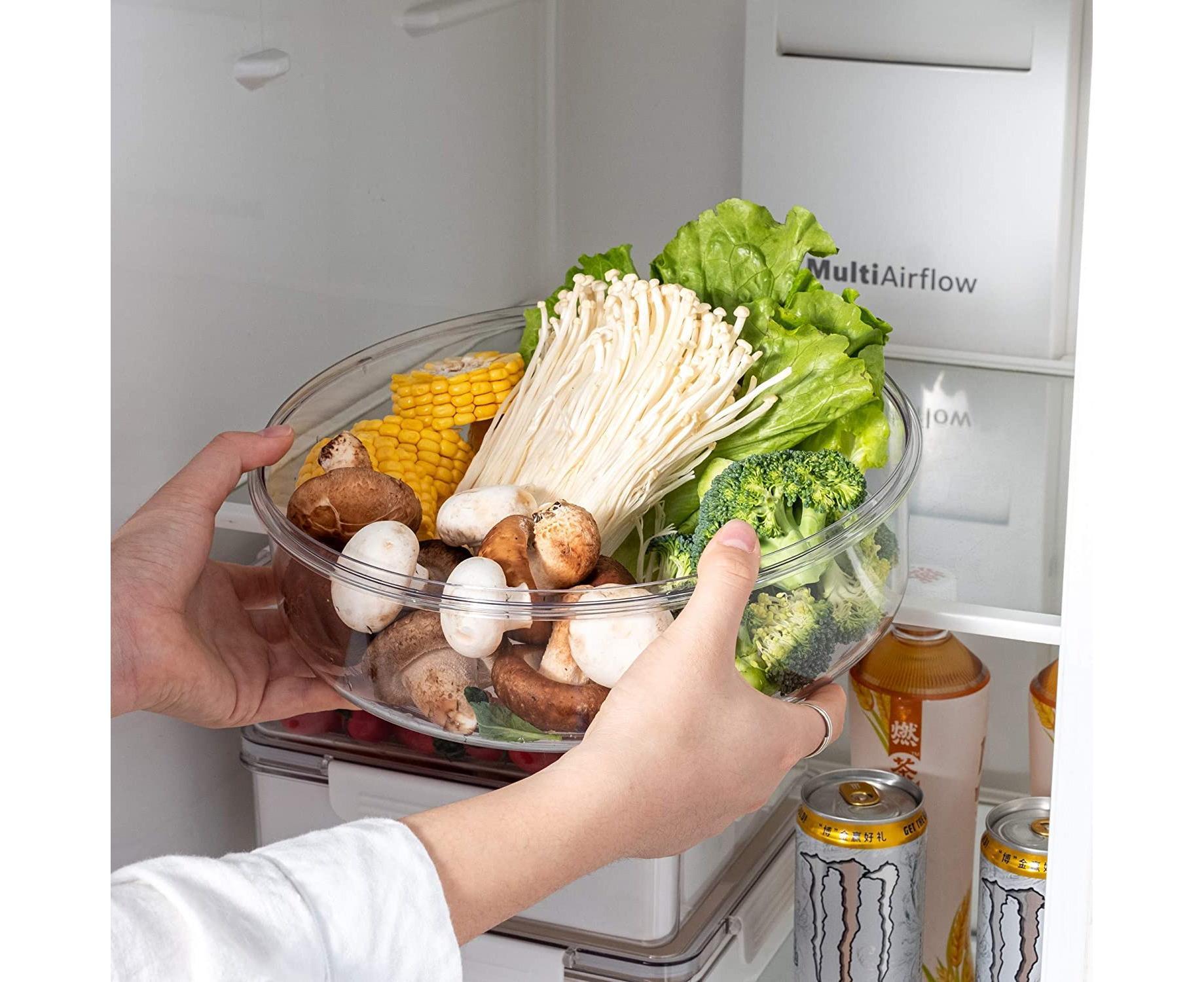 White Round Plastic Tray - Divided Serving - Food Storage โ image 2