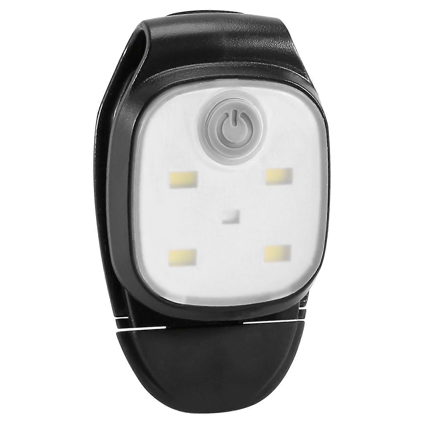USB Rechargeable Clip-On Running Light 4 Modes LED Safety Light Reflective Night Light for Running Cycling Camping