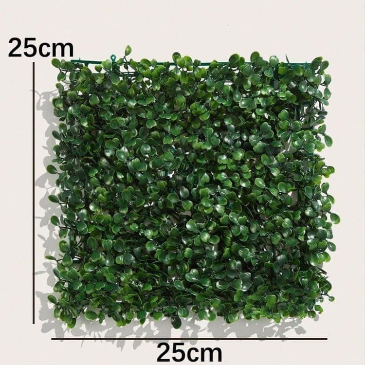 10-Pack Artificial Grass Panels 25x25 cm for Garden Party Wall Decor, Compatible with Outdoor — image 2