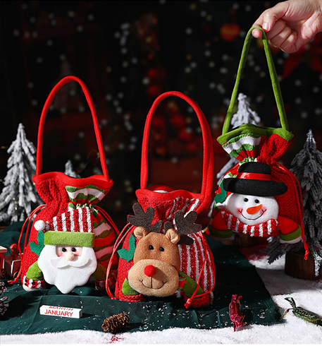 Christmas gift Festive Aussie Christmas Gift Bags: Cute Reindeer, Santa & Snowman Pouches for Xmas Treats & Gifting（Snowman） — image 3