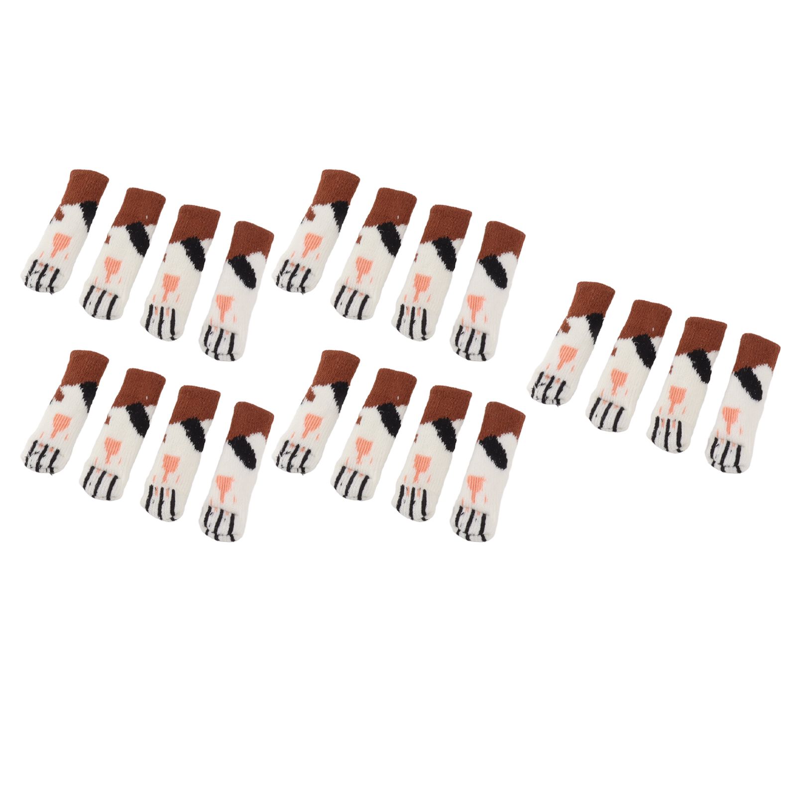 20Pcs Cat Paw Pattern Table Leg Protection Cover Thickened Furniture Chair Leg Feet Floor Protector for 7‑18cm — image 2