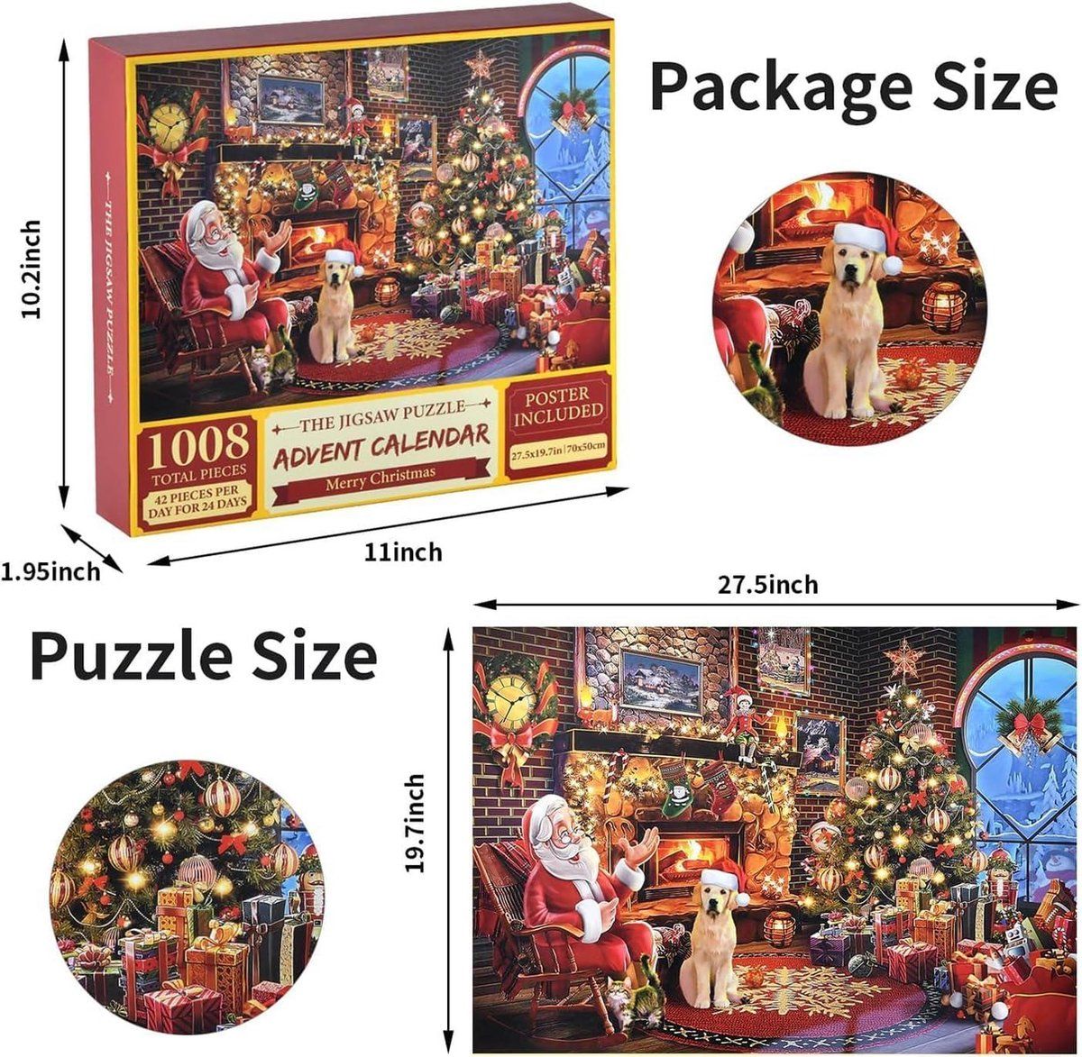 Jigsaw puzzle 70 x 50 cm, Advent calendar 2026 with 24 boxes, Adults and children, Boys girls women men โ image 5