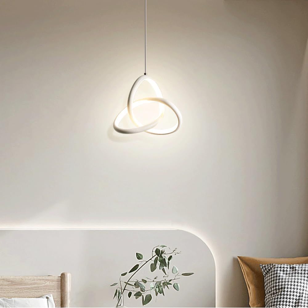 Cold White Kitchen Island Pendant Lights Fixtures, Adjustable Integrated Hanging Lamp for Living Room Bedroom Hanging Light — image 4