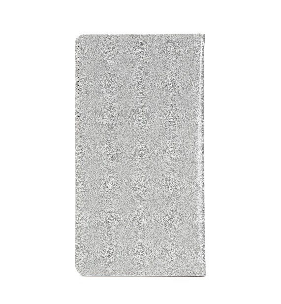 Car Registration and Insurance Holder Silver Glitter - Bling Vehicle Document Wallet - Slim Glove Box Organiser for Rego Papers & Travel IDs - Sparkle PU