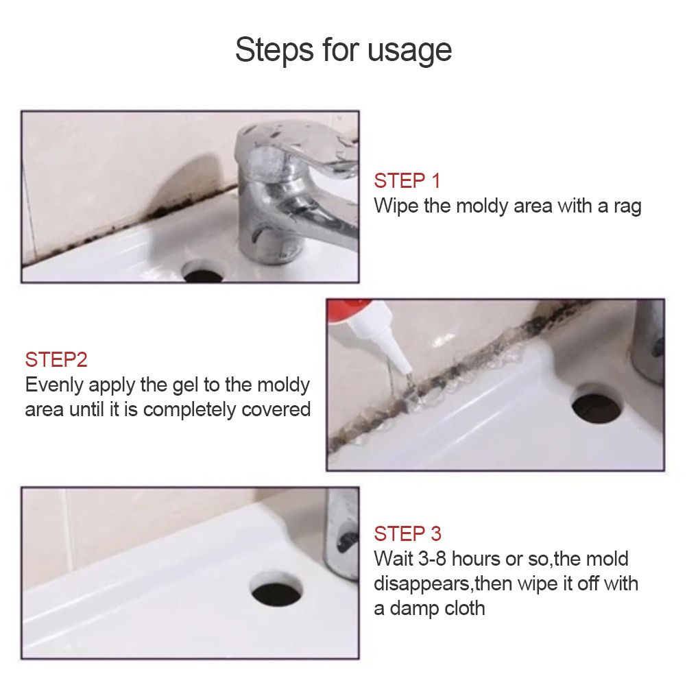Mildew Cleaning Gel Mold Remover Non Toxic Mold Removal Gel for Bathroom Kitchen โ image 4