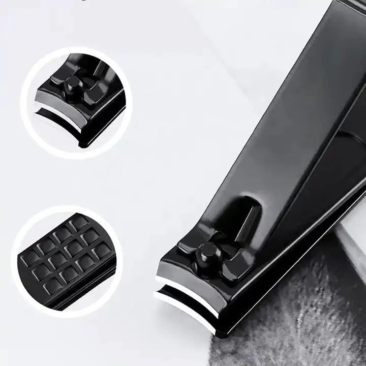 Black Nail Clipper 18 Set Stainless Steel Manicure Nail Scissors Pedicure Kit Nippers Trimmer Care Tool with Travel Case Kit โ image 2