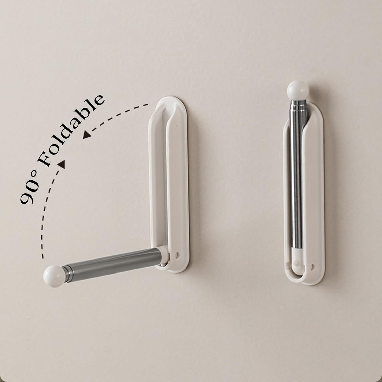 Foldable Clothes Hanger Holder Magnetic Self Adhesive Space Saving Organizer for Hangers 1 Piece — image 3