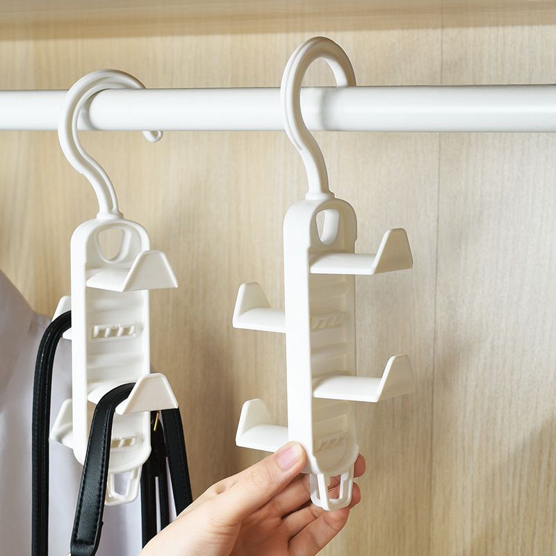2pcs,Detachable closet wallet hanger, space saving closet handbag hanger rack (with 4 hooks), hanging wallet storage rack — image 5