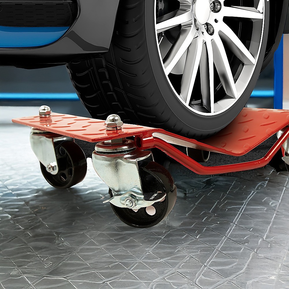 Auto Dolly Car Dolly Wheel Tire 12"x16" Skate 6000lb Repair Slide Set of (4) โ image 2