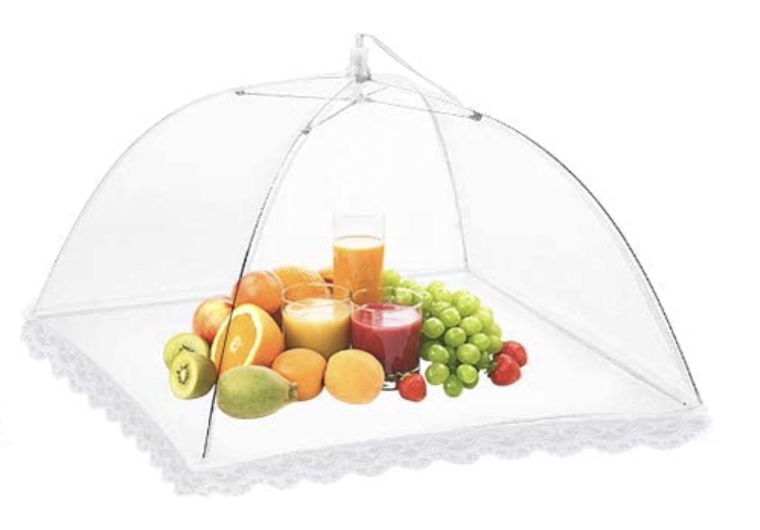 15 Inch Mesh Food Cover, Collapsible Lace Tent for BBQ and Kitchen Insect Protection — image 2