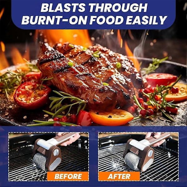 Electric Grill Brush Cleaner Cordless Rotating Brushless for Outdoor Grilling Brown — image 4