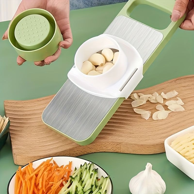 Green Vegetable Slicer 6-Piece Set Kitchen Tool Meal Prep Vegetable Cutting Durable โ image 6