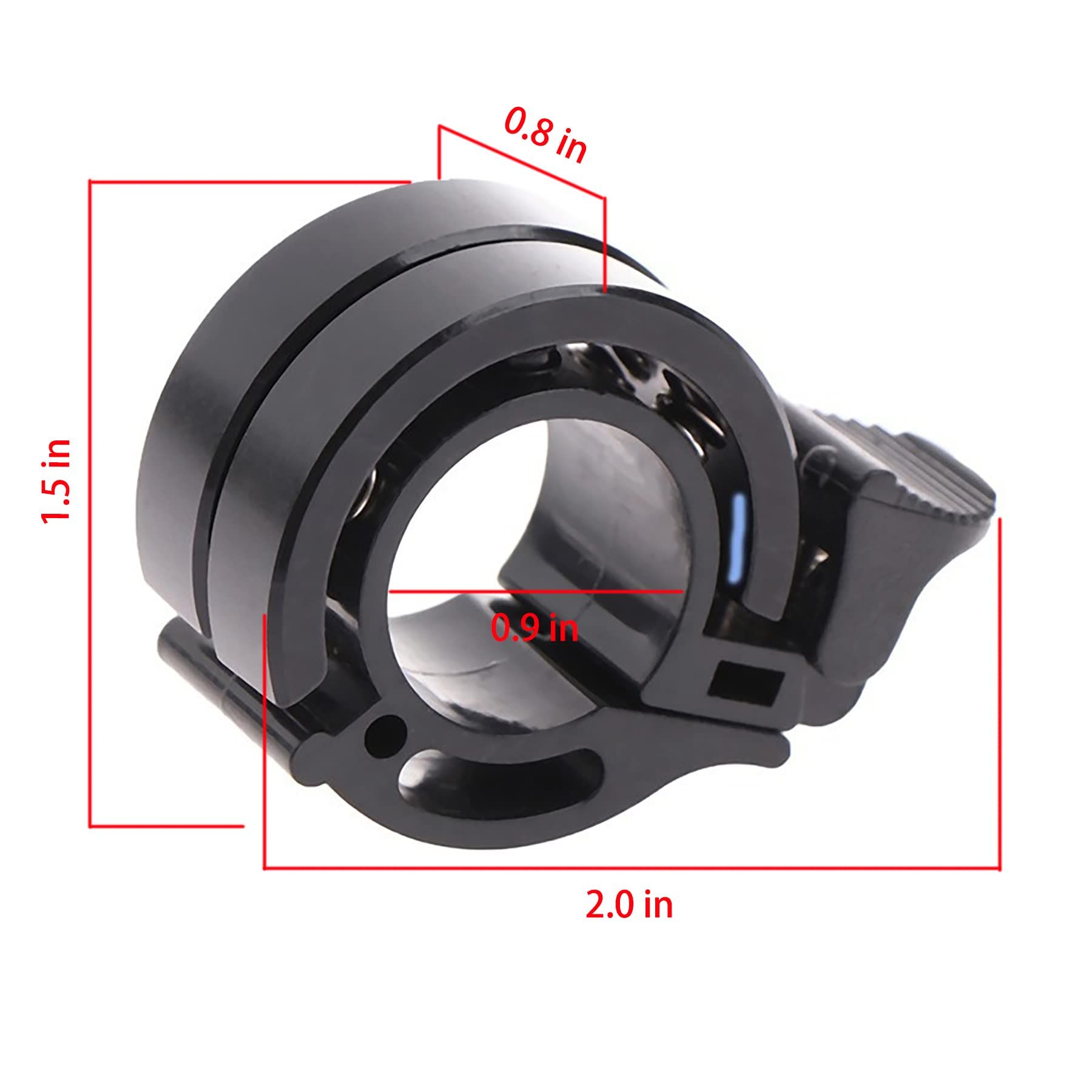 Bicycle Bell, Double Bell Aluminum Safety Bicycle Handlebar Bell with Loud Crisp and Clear Sound,Bicycle Bells for Adults — image 2