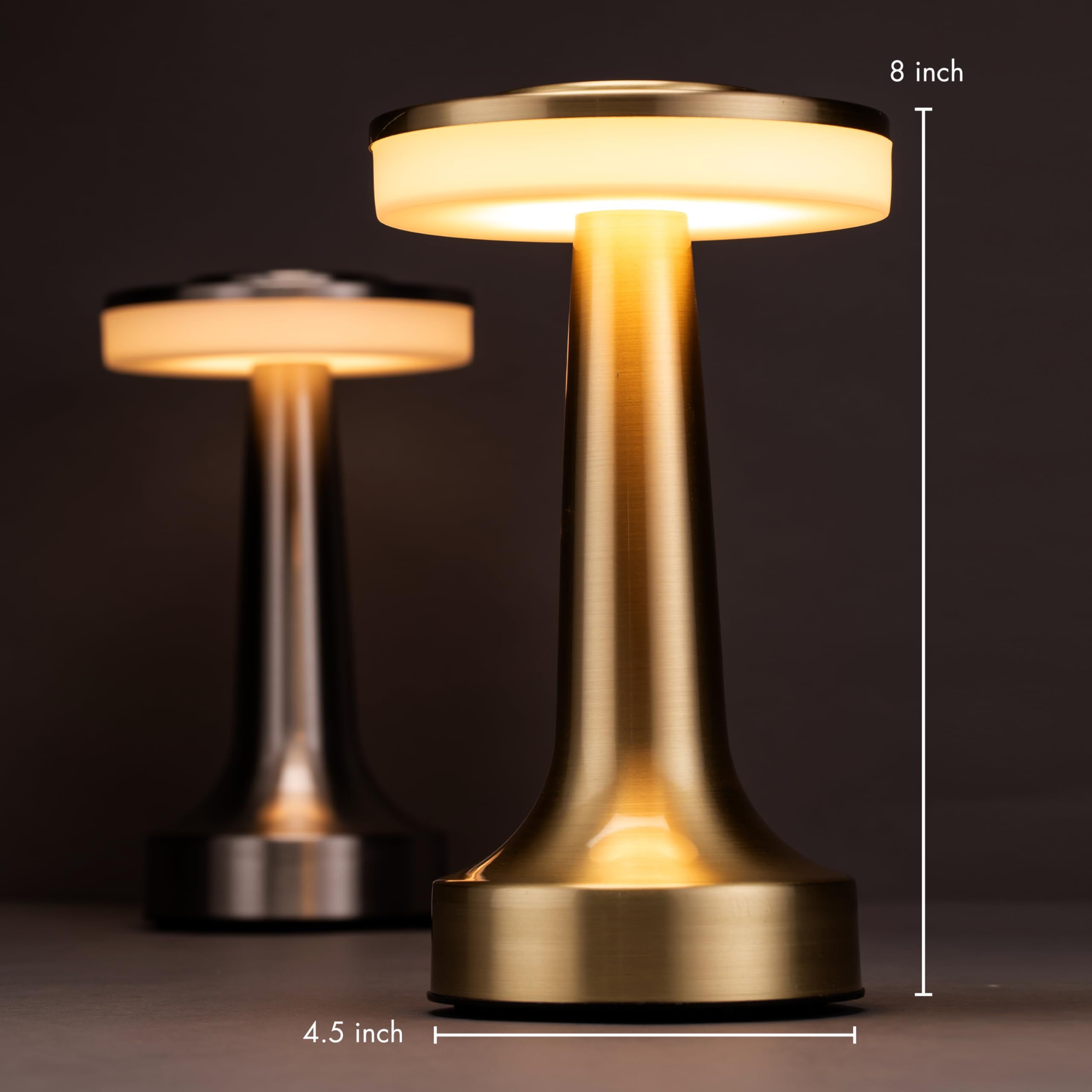 Portable Table Lamp with Touch Sensor, Brightness, Rechargeable Battery Up to Usage, Night Light for Kids Nursery β image 5