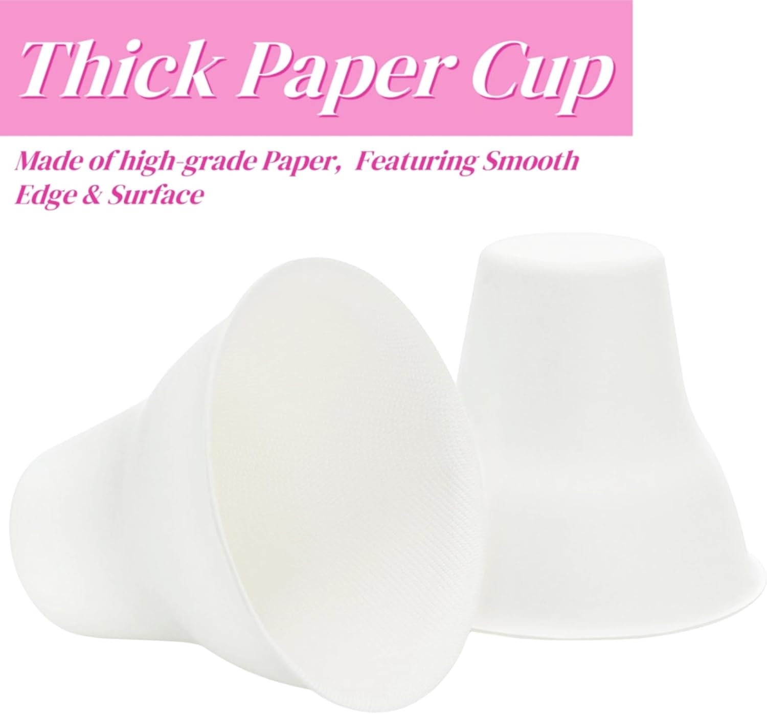 100 Pack Snow Cone Cups and Straws, 12 OZ Paper Cup with Colorful Spoon Straw, Leak-proof Shaved Ice Holder, Disposable Cream Bowls for Party Event Water — image 3