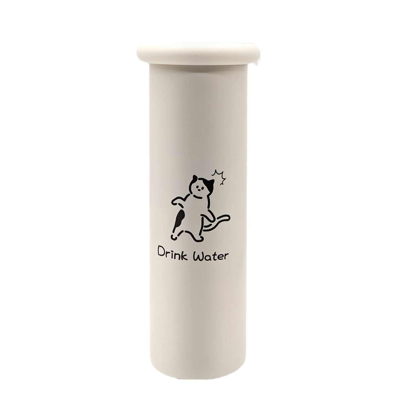 Mini Insulated Coffee Cup - 316 Stainless Steel, Portable & Stylish - White Kitten (300ml) โ image 2