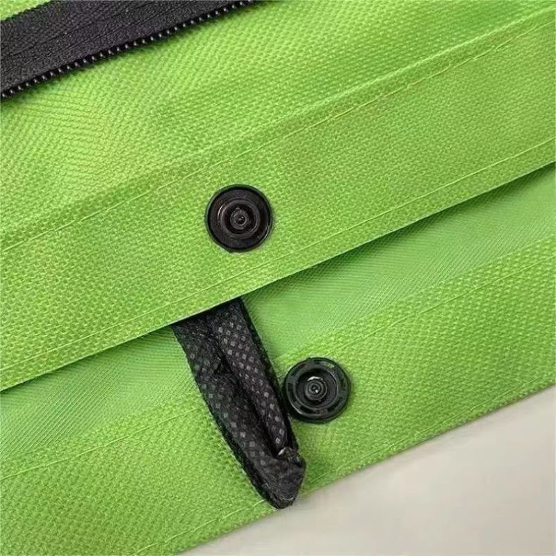 Portable Folding Canvas Shopping Cart with Wheels Convenient shopping bag โ image 2