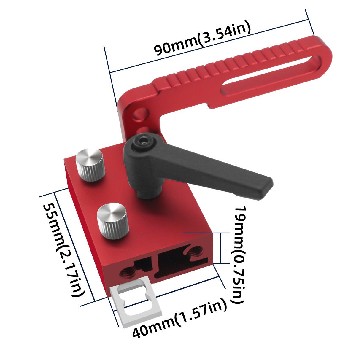 75 Type Track Stop Track Jigs Sliding Brackets Woodworking Guide 75 Type Stopper For Woodworking DIY Items — image 3