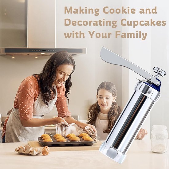 Cookie Press Set - With 20 Molding Plates & 4 Nozzles - For Making Cookies in Different Shapes — image 2