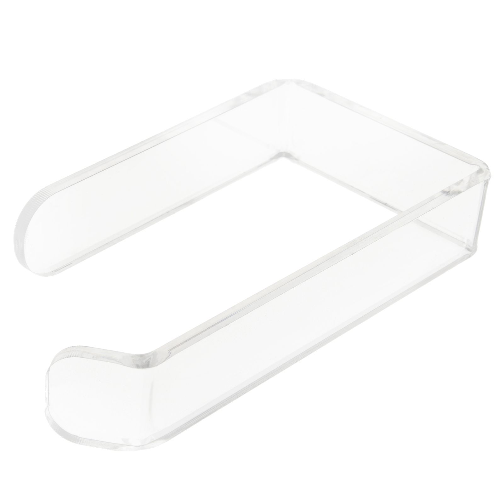 Toilet Paper Holder No Drilling Acrylic Transparent Wall Mount Toilet Paper Roll Holder for Bathroom Kitchen โ image 2