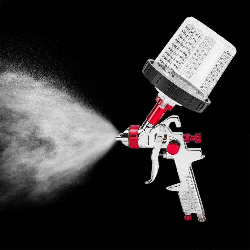 Air HVLP Spray Gun Paint Gun 600CC Gravity Feed Cup 1.4mm 1.7mm 2mm Tip AU Stock โ image 5