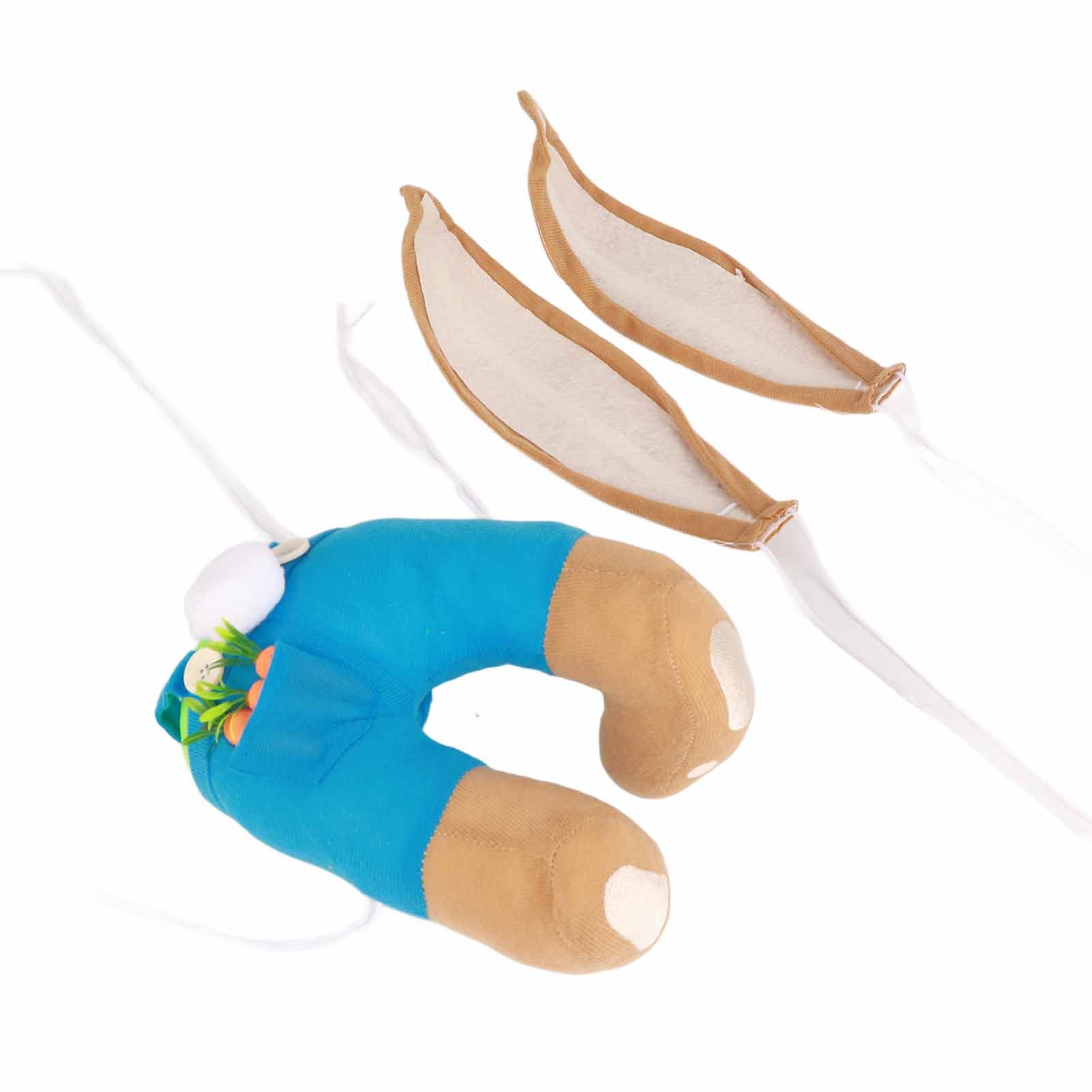 Easter Bunny Wreath Bunny Butt Ears Wreath Cartoon Bunny Shape Wreath Easter Door Decoration — image 3