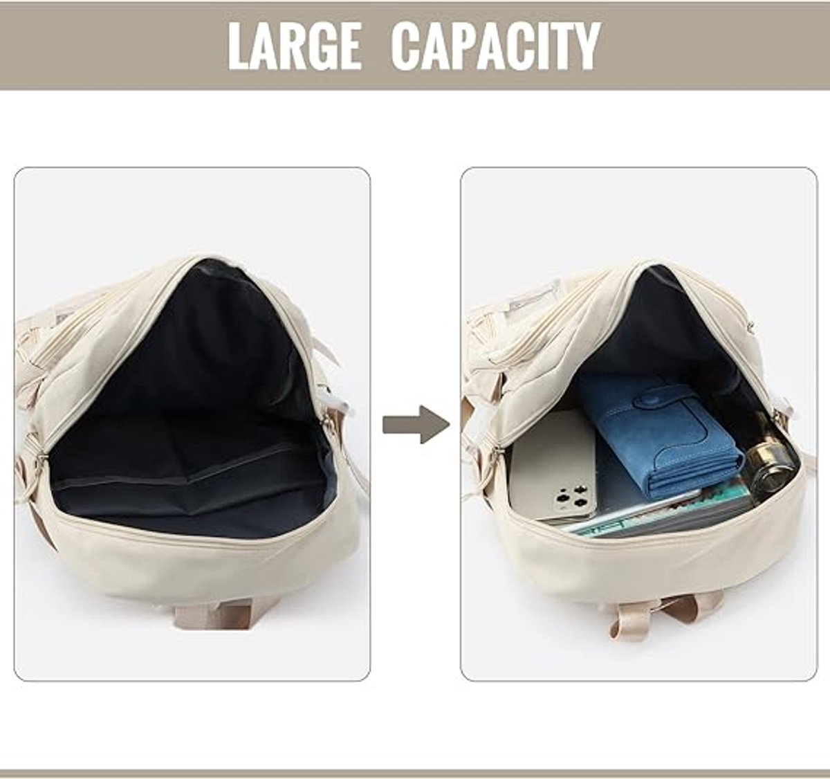 Waterproof backpack for girls - Girl's Backpack With Pin and Accessories - boys' backpack - women's backpack - Lightweight School Bag - School Student School — image 3
