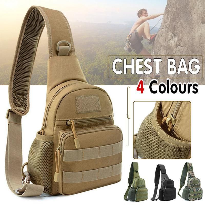 Man Shoulder Backpack Chest Bag Small Sling Cross Body Satchel Bag Outdoor - Camouflage — image 2